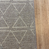 Roma Triangles Mocha Hallway Runner 67CM Wide