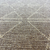 Roma Triangles Mocha Hallway Runner 67CM Wide
