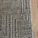 Roma Squares Mocha Hallway Runner 67CM Wide