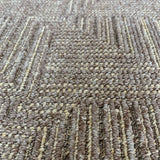 Roma Squares Mocha Hallway Runner 67CM Wide