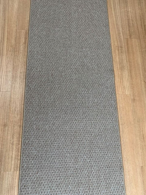 Phoenix Taupe Hall Runner 80cm Wide Non Slip Backing