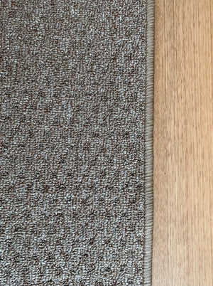 Phoenix Taupe Hall Runner 80cm Wide Non Slip Backing