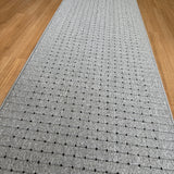Roma Dots Grey Black Hallway Runner 80CM Wide