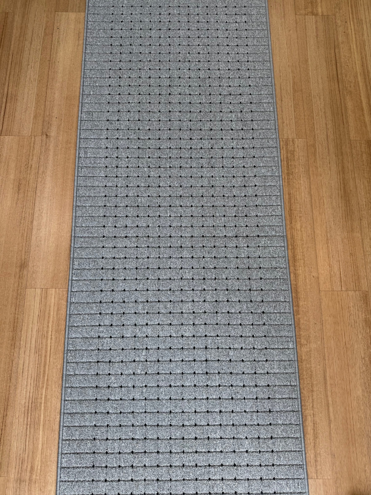Roma Dots Grey Black Hallway Runner 80CM Wide