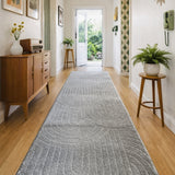 Marli Light Grey Hallway Runner 80CM Wide