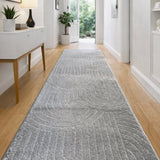 Marli Light Grey Hallway Runner 80CM Wide