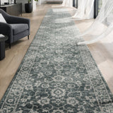 Carmen Forest Green Hallway Runner 80CM Wide