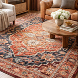Kachan Navy Medallion Rug