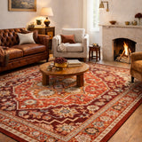 Kachan Red Medallion Rug