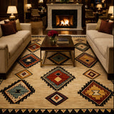 Kachan Ivory Aztec Rug