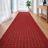 Roma Dots Red Hallway Runner 80CM Wide