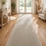 Chino 2822 Sand Silver Hallway Runner 80cm Wide Non-Slip
