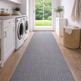 Roma Dots Grey Black Hallway Runner 80CM Wide