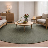 Cara Olive Round Rug