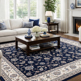Heirloom Navy Traditional Rug