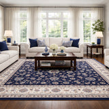 Heirloom Navy Traditional Rug