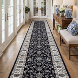 Heirloom Navy Hallway Runner 80CM Wide