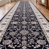 Heirloom Navy Hallway Runner 80CM Wide