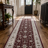 Heirloom Bordeaux Hallway Runner 80CM Wide