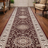 Heirloom Bordeaux Medallion Hallway Runner 80CM Wide