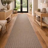 Roma Dots Taupe Hallway Runner 80CM Wide