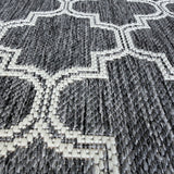 Moroccan Silver Ivory Hall Runner Non-Slip 80cm Wide