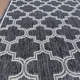 Moroccan Silver Ivory Hall Runner Non-Slip 80cm Wide