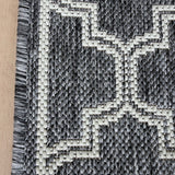 Moroccan Silver Ivory Hall Runner Non-Slip 80cm Wide