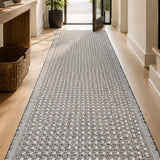 Sorrento Silver C Hallway Runner Non Slip 80CM Wide
