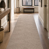 Roma Cross Mocha Hallway Runner 80CM Wide
