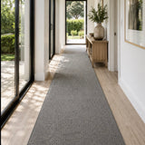 Revo Grey Hallway Runner 80CM Wide