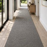 Revo Grey Hallway Runner 80CM Wide