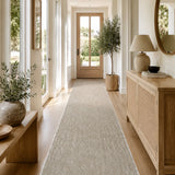 Malia Sand Hallway Runner Non-Slip 80cm Wide