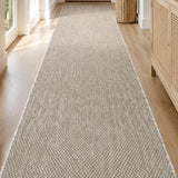 Malia Sand Hallway Runner Non-Slip 80cm Wide