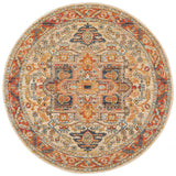 Legacy 850 Rust Round Rug