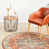 Legacy 850 Terracotta Round Rug
