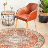 Legacy 850 Terracotta Round Rug