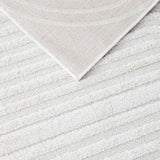 Lotus Abbey White Runner Rug