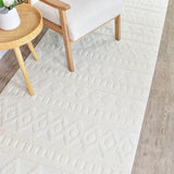 Mia Diamonds Cream Runner Rug