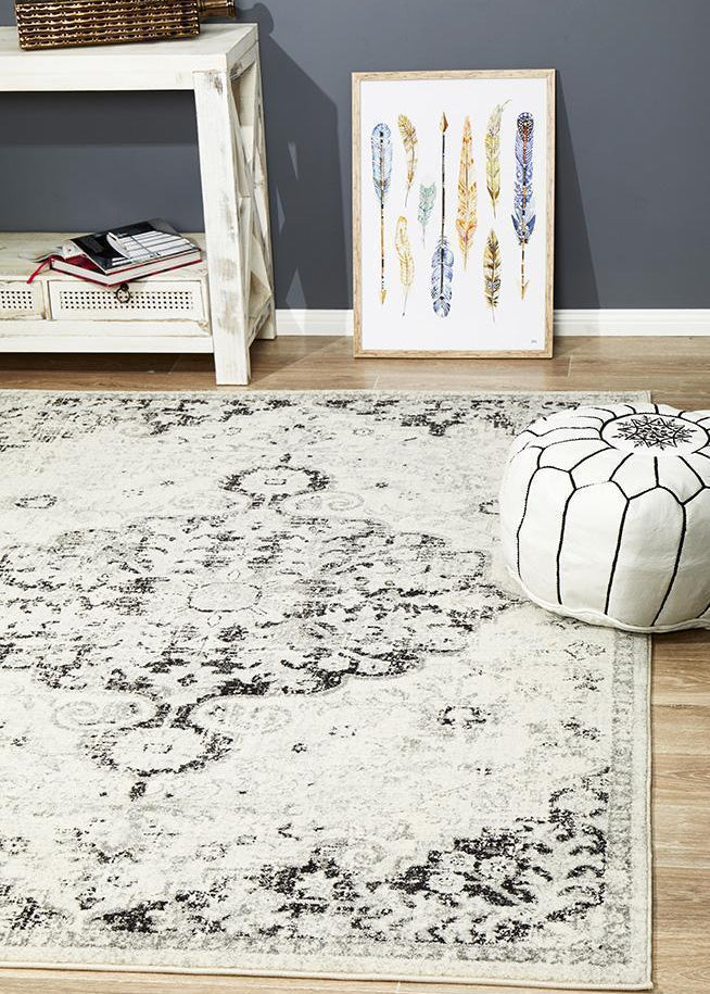 Museum Transitional Charcoal Rug