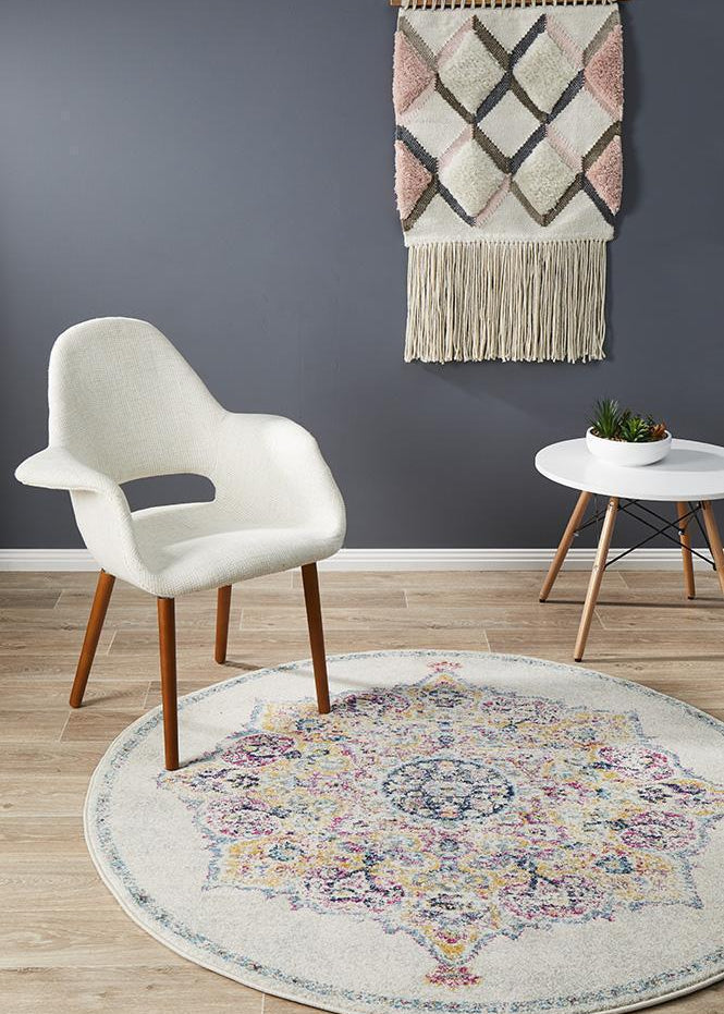 Museum Kendall Bone Round Rug