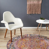 Museum Preston Multi Coloured Round Rug