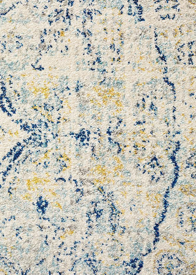 Museum Tyler Sky Blue Round Rug