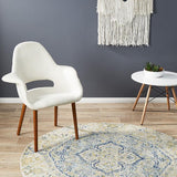 Museum Tyler Sky Blue Round Rug