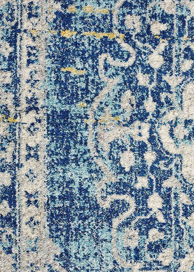 Museum Wilson Navy Round Rug