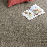 Malia Taupe Linen Non Slip Rug