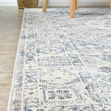 Serena Blue Light Grey Rug
