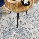 Serena Blue Light Grey Rug