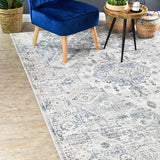 Serena Blue Light Grey Rug