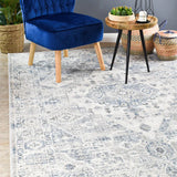 Serena Blue Light Grey Rug